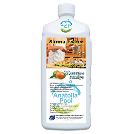 Anatolia Pool Sauna Buhar Esansı Mango 1 Lt (Sauna Essence Mango)