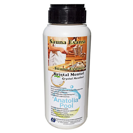 Anatolia Pool Sauna Buhar Esansı Kristal Mentol 250 gr (Sauna Essence Menthol Crystal)