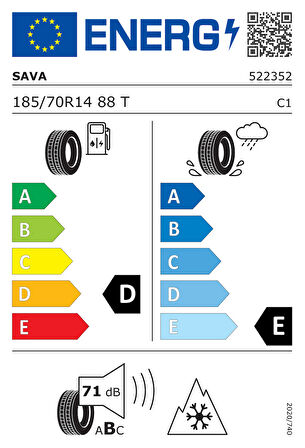 Sava Adapto 185/70R14 88T M+S ( Yıl: 2024 )