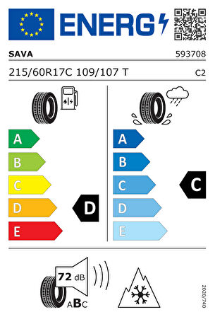 Sava Eskimo LT 215/60R17C 109/107T M+S 3PMSF ( Yıl: 2024 )