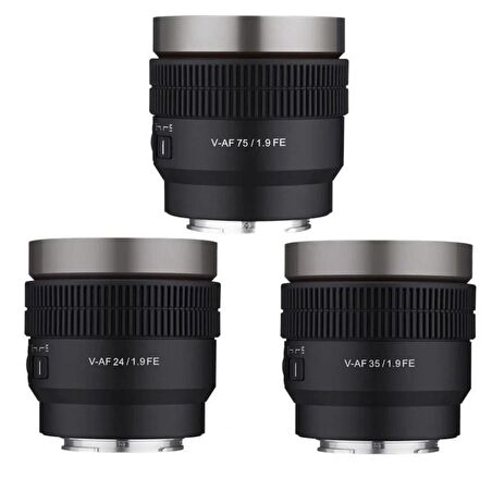 Samyang V-AF 3'lü Set FE Sony E (24mm, 35mm, 75mm T1.9)