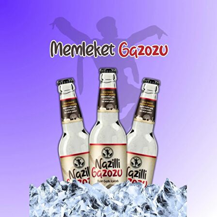 Yöresel Nazilli Gazozu 250 Ml. - Efsane Yerel Gazoz - 24'lü Paket (24 Adet x 250 Ml.)