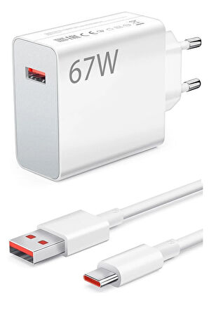 Poco C40 C55 C61 C65 Hızlı Şarj Aleti Type-C 67W