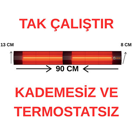 SUNSTAR DIŞ MEKAN HALOJEN SOBA İNFRARED ISITICI 4000W