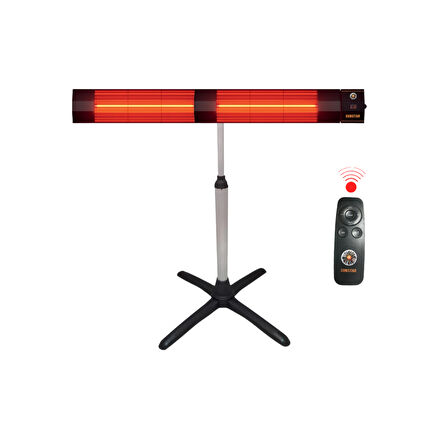 SUNSTAR DIŞ MEKAN HALOJEN SOBA İNFRARED ISITICI 4000W KUMANDALI