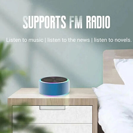 Mini Bluetooth Hoparlör Ses Bombası TWS Çift Hoparlör Bağlantısı