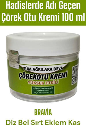 Bravia Çörek Otu Kremi 100 ml 1 Adet