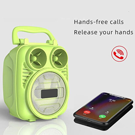  Kablosuz Bluetooth Hoparlör Speaker Telefon Tutucu Rgb Hoparlör Renkli Işıklı Ses Bombası 5W