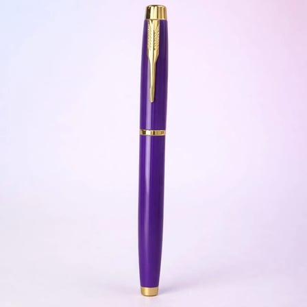 Premium Mor Metal Roller Kalem