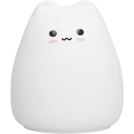 Kedi Tasarımlı Renk Değiştirebilen Dokunmatik Gece Lambası