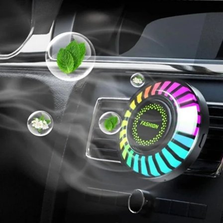 Araç İçi Koku Hazneli RGB Sese Duyarlı LED Işık