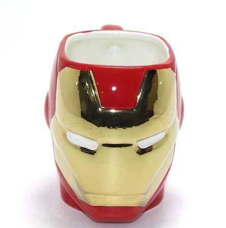 3D Iron Man Tasarımlı Porselen Kupa Bardak
