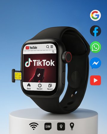 Ultra Hafif Smart Watch – WhatsApp Instagram Bildirimli, SIM Destekli, Tüm Cihaz Uyumlu