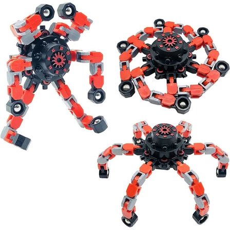 Fidget Spinners Dönüştürülebilir Zincir Çark Robot Oyuncak -1 adet stokta olan gönderilir