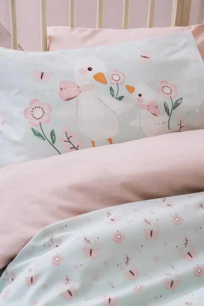 Cotton Box Bebek Nevresim Takımı Mamiduck Pembe