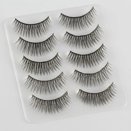 4 Parça Kirpik Seti Takma Kirpik Takımı 5li Kirpik Set Kirpik Kıvırıcı Kirpik Yapıştırıcı Rimel Mask