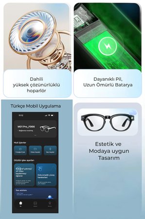 Pro Max Akıllı Gözlük Kameralı Yapay zeka,Müzik dinleme,telefon ile konuşma bluetooth