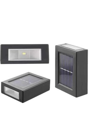 Dekoratif Duvar Lambası Solar Güneş Enerjili Bahçe Aydınlatması