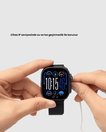 AMOLED Ultra Akıllı Saat 15 Gün Batarya Güçlü Ekran