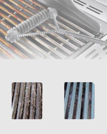Tel Izgara Temizleme Fırçası BBQ Sonrası Kolay Temizlik