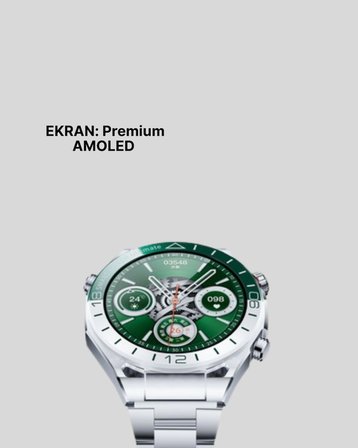 Premium Amoled Akıllı Saat GPS Harita Desteği Bluetooth Arama Sağlık Takipli