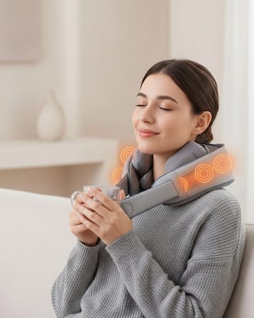 1800mAh Pil Kapasiteli Boyun Masaj Aleti