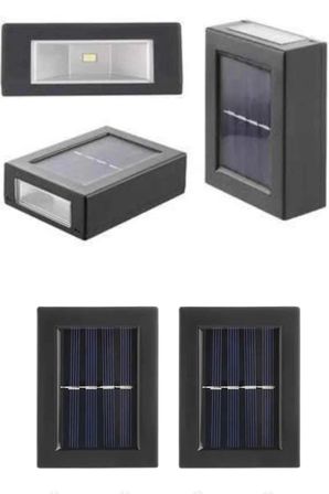 Solar Güneş Enerjili Çift Taraflı Duvar Lambası Çift Taraflı Duvar Lamba Güneş Enerjili
