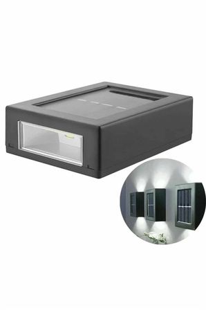 Dekoratif Duvar Lambası Solar Güneş Enerjili Bahçe Aydınlatması