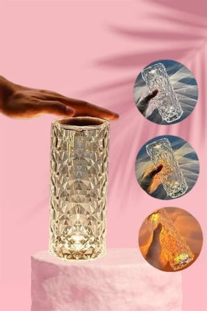 Sevgililer Gününe Özel Romantik Kristal Gece Lambası Sevgiliye Hediye