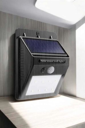 Solar Lamba Giriş, Bahçe Yol Avlu Hareket Sensörlü Led Parlak Gece Su Geçirmez