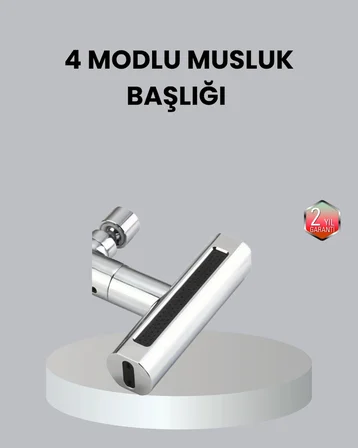 ABS Pirinç Alaşımlı Musluk Başlığı 4 Modlu 360° Dönebilen ve Ekonomik