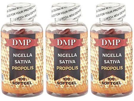 Dmp Çörek Otu Yağı Propolis 3x100 Softgel Nigella Sativa 