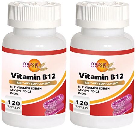 Vitamin B12 Vitamini 1000 Mcg 2x120 Tablet