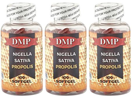 Dmp Nigella Sativa Propolis 3x100 Softgel Çörek Otu Yağı 