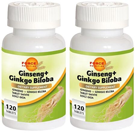 Sibirya Ginsengi Ginkgo Biloba 2x120 Tablet