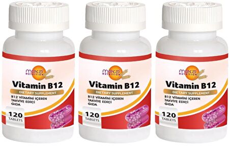 Vitamin B12 Vitamini 1000 Mcg 3x120 Tablet