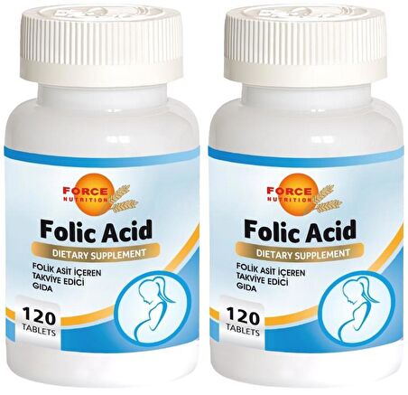 Folic Acid 400 Mcg 2x120 Tablet