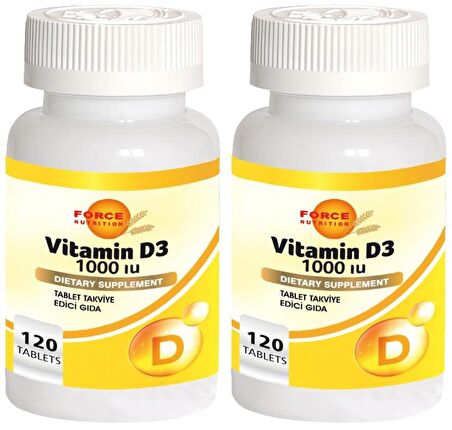 Vitamin D 1000 IU 2x120 Tablet