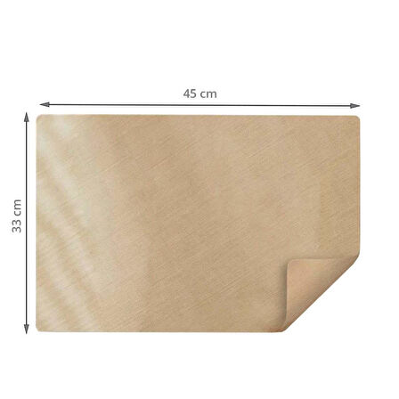 Saban Yapışmaz Fırın Matı – 45x33 cm Isıya Dayanıklı Pişirme Matı | Pizza, Kurabiye ve Kızartmalar İçin