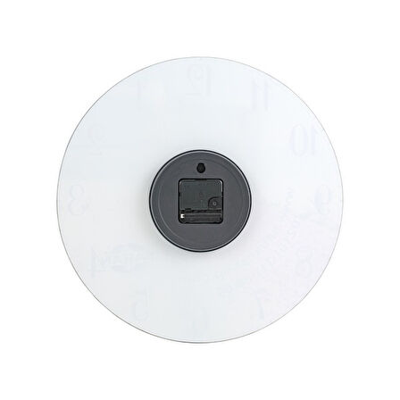 Modern Dekoratif Sessiz Akar Duvar Saati - Temperli Cam 37 cm HS001