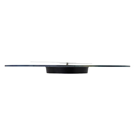 Modern Dekoratif Sessiz Akar Duvar Saati - Temperli Cam 37 cm HS003