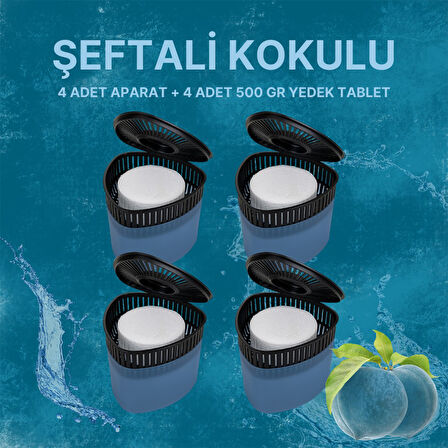 4 Adet 500 gr Nem Alıcılı Ve Rutubet Giderici Aparat Üçgen Şeftali  (TABLET DAHİL)
