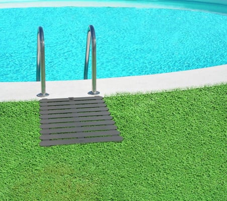 Gri, Kaymaz Duş ve Banyo Paspası 55x55 cm – Sauna ve Havuz Kullanımına Uygun