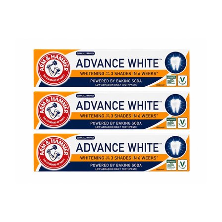 Arm & Hammer Advance White (Karbonatlı) Beyazlatıcı Diş Macunu 75 ml (3 Adet)