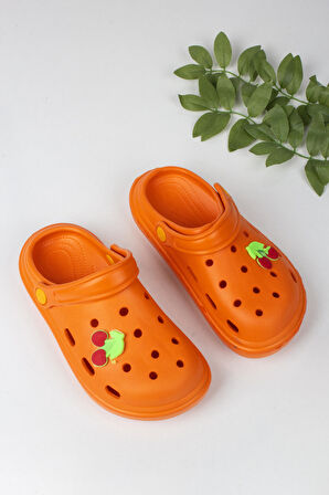 Kız Çocuk Kiraz Figürlü Crocs