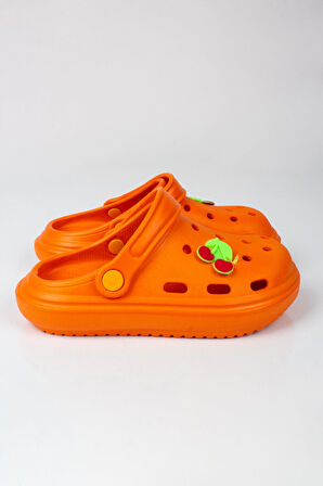 Kız Çocuk Kiraz Figürlü Crocs