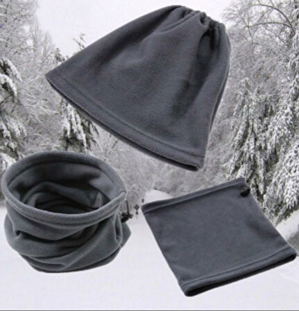 Polar Boyunluk Bere Spor Polar Bere Antrasit Boyunluk