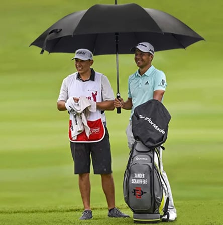 Tek Katlı Karbon Fiber Golf Şemsiyesi Yağmur ve Güneş İçin Tasarlanmış 