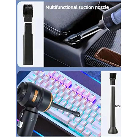 Ozmik ST-6693 A Plus Üflemeli Güçlü Vakum Ev Ofis Araç Süpürgesi 16000PA Güç-Numaratör Hediye