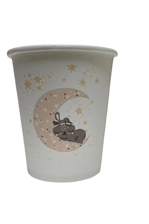 Hoşgeldin Baby Tasarım Tek Kullanımlık 7 Oz 100 Adet Karton Bardak